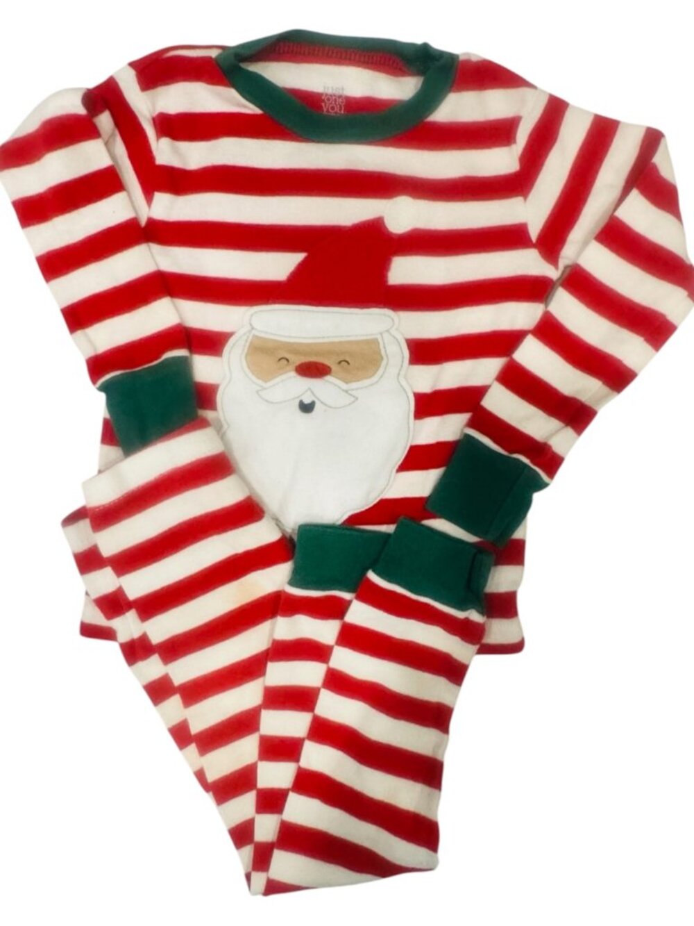Carter's 2T Snug Fit PJs Stripe Santa